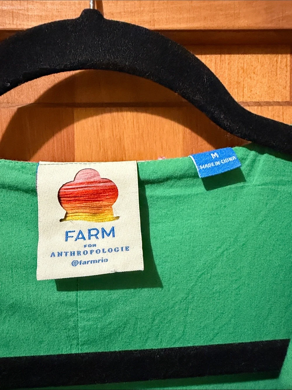 Farm Rio Jimena Green Tunic Dress - Picture 3 of 6